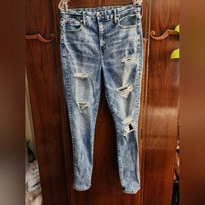 EUC American Eagle The Lu(x)e Super Hi-Rise Jegging Jeans